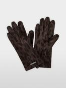 Animal Print Gloves - Seal Brown image