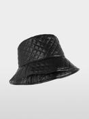 Quilted Bucket Hat - Black image