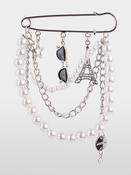 Charm Brooch - Silver image