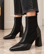 Centre Zip Ankle boot - Black image