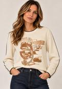 Centre Print Sweater - Alabaster image