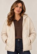 Padded Jacket with Hood - Biscuit image