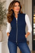 Quilted Gilet - Navy image