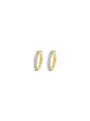 Diamonte Hoop Earring - Gold