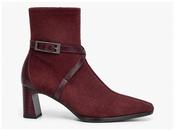Heeled Boot with Buckle - Bordeaux image