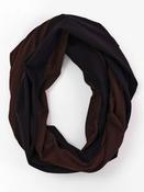 Two Tone Snood - Chocolate and Black