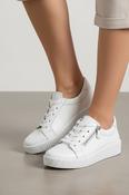 Side Zip Trainer - White image