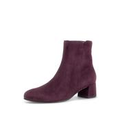 Suede Ankle Boot - Mulberry image