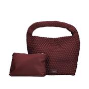 Shoulder Bag with Pouch - Burgundy image