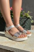 Velcro Strap Sandal - Champagne image