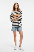 Stripe T-shirt - Dark Blue image
