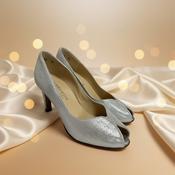 Peeptoeshoe 75mm - White