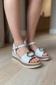 Wedge Sandal - White