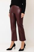 Joella Leatherette 68cm Pant - Prune