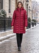 Long Padded Jacket - Orchid Red image