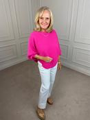 Ribbed Sweater - Fuchsia image