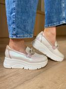 Metallic Chunky Wedge Loafer - Ice