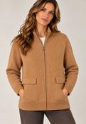 Knit Jacket - Brown image