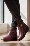 Side Zip Boot - Wine image
