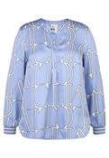 Logo Print Blouse - Smoke Blue image