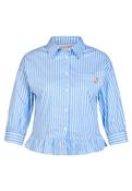 Peplum Blouse - Powder Blue