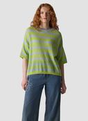 Stripe Short Sleeve Sweater - Lime image
