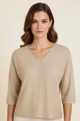 V Neck Sweater - Macadamia image