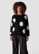 Spot Print Sweater - Black image