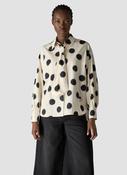 Spot Blouse with Tie - Vanilla image