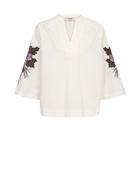 Aleysa Popli Blouse - Ecru
