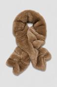 Faux Fur Scarf - Taupe