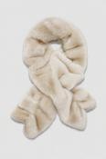 Faux Fur Scarf - Beige