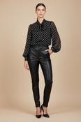 Polka Dot Blouse - Black