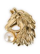 Horse Brooch - Light Gold image