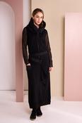 Top with Mesh Sleeves - Black