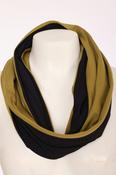 Two Tone Snood - Avocado and Black