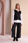 Quilted Waistcoat With Pocket - Black