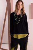 Multi Colour Loop Necklace - Avocado image