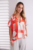 Paintwork Print Jacket - Camellia