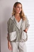 Mesh Hooded Jacket - Ash image