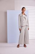 Wide Leg Flared Pant - Ash image