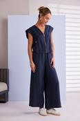 Pull Up Pant with Seams - Eclipse image
