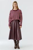 Stripe Sweater - Dark Red image