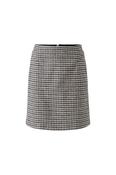 Houndstooth Mini Skirt - Stone and Grey image