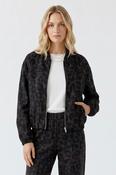 Leopard Print Jacket - Dark Brown and Black image