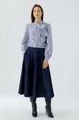 Midi Denim Skirt - Raw Denim image