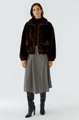 Faux Fur jacket - Chocolate Torte image