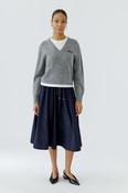 Sweater with T-shirt Insert - Steel Grey