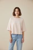 Lucky Short Sleeve Sweater - Peach Whip image