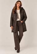 Padded Coat with Hood - Mocha image